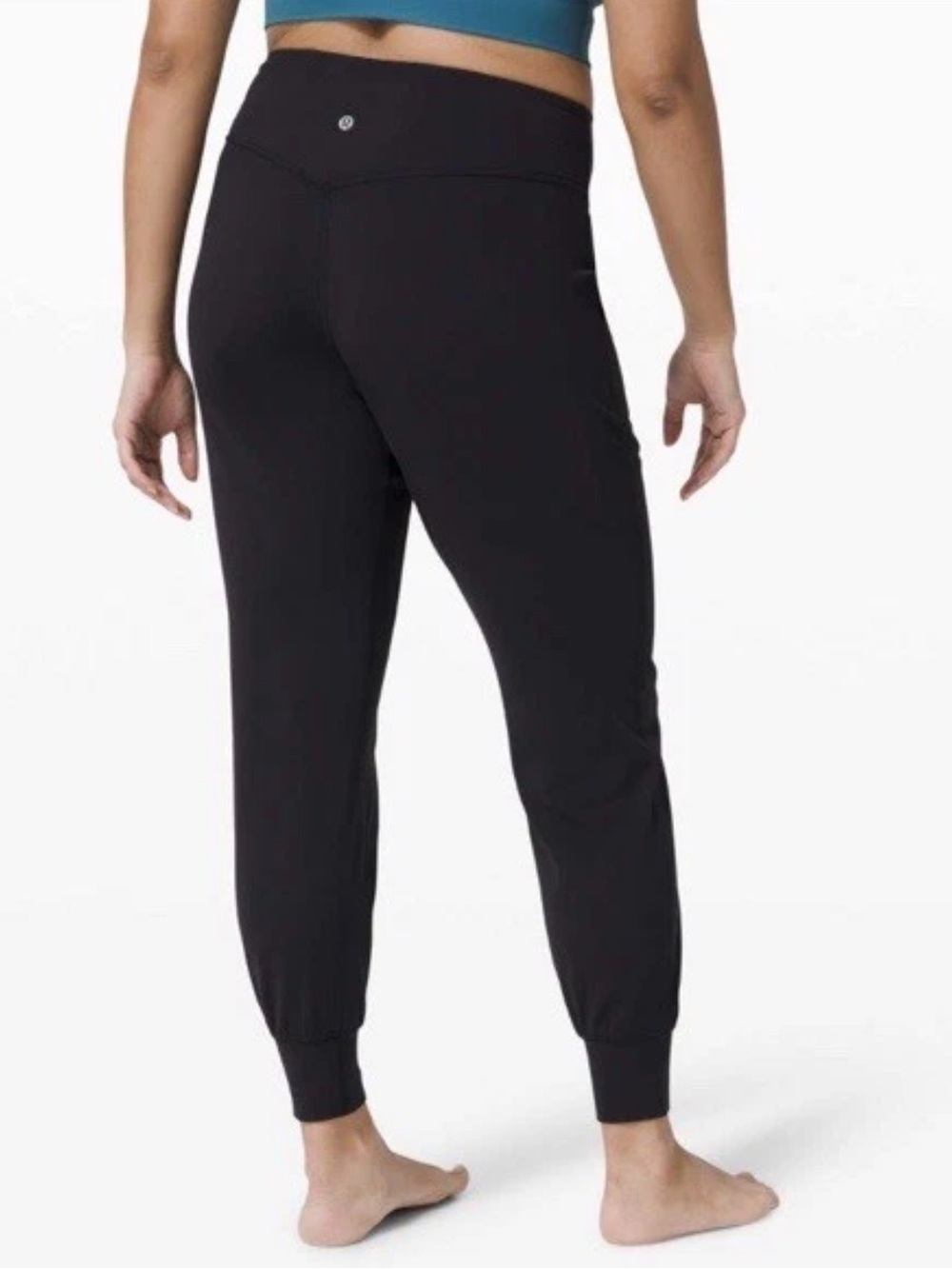 Lululemon High‎ Rise Align Jogger 28" Size 4 Inseam Black Pants W5DH6S